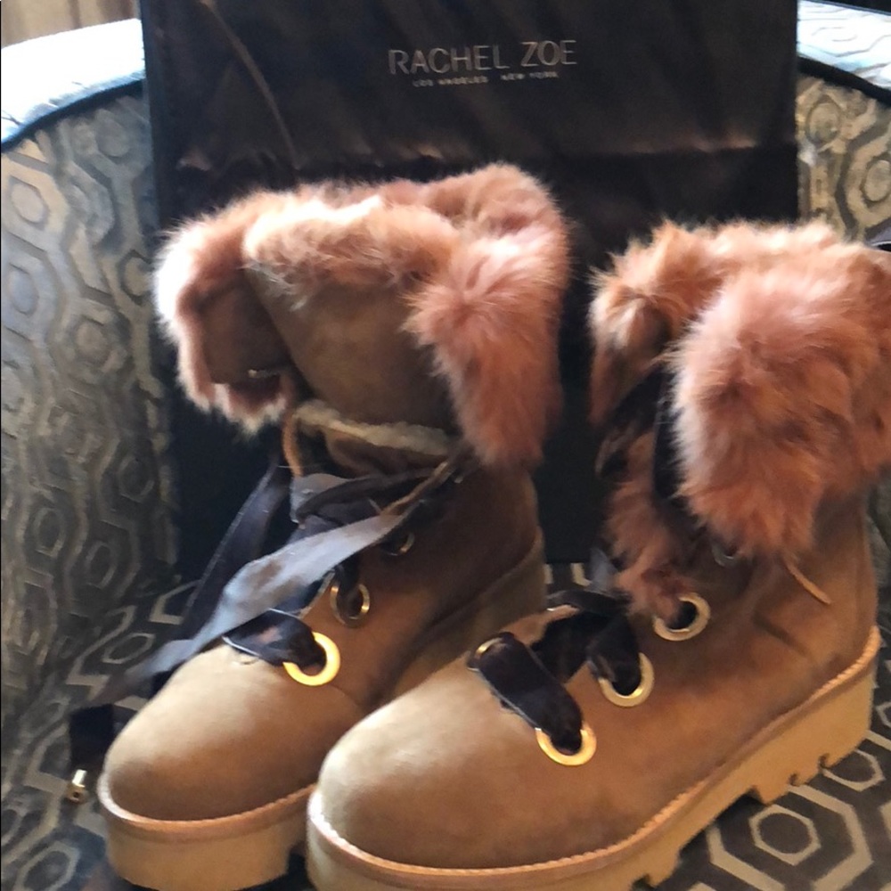 Rachel Zoe Shearling boots size 9.5
